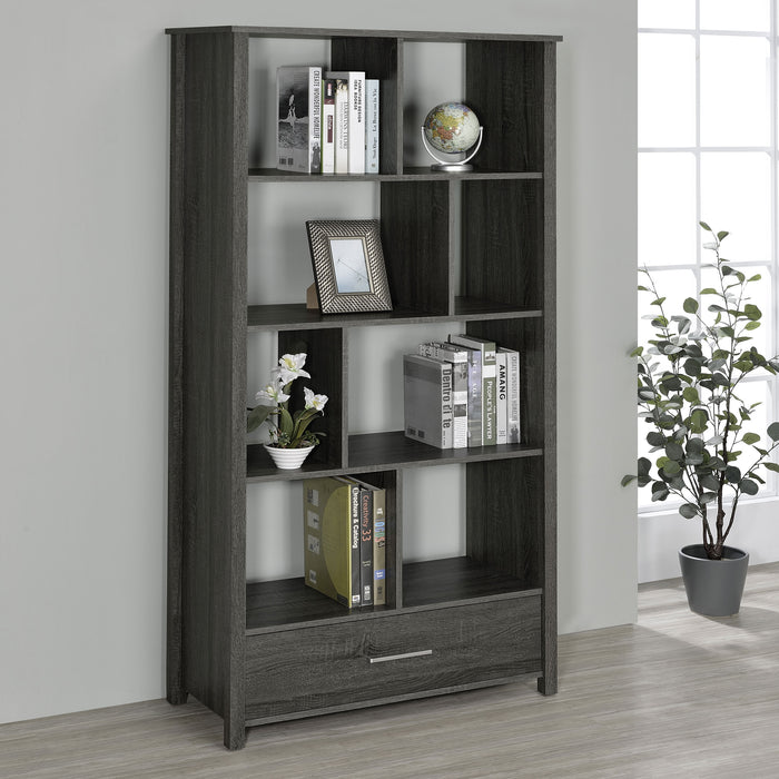 Dylan Rectangular 8-shelf Bookcase - Evans Furniture (CO)