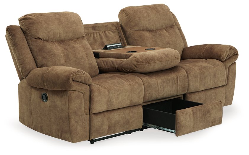 Huddle-Up Reclining Sofa with Drop Down Table - Evans Furniture (CO)