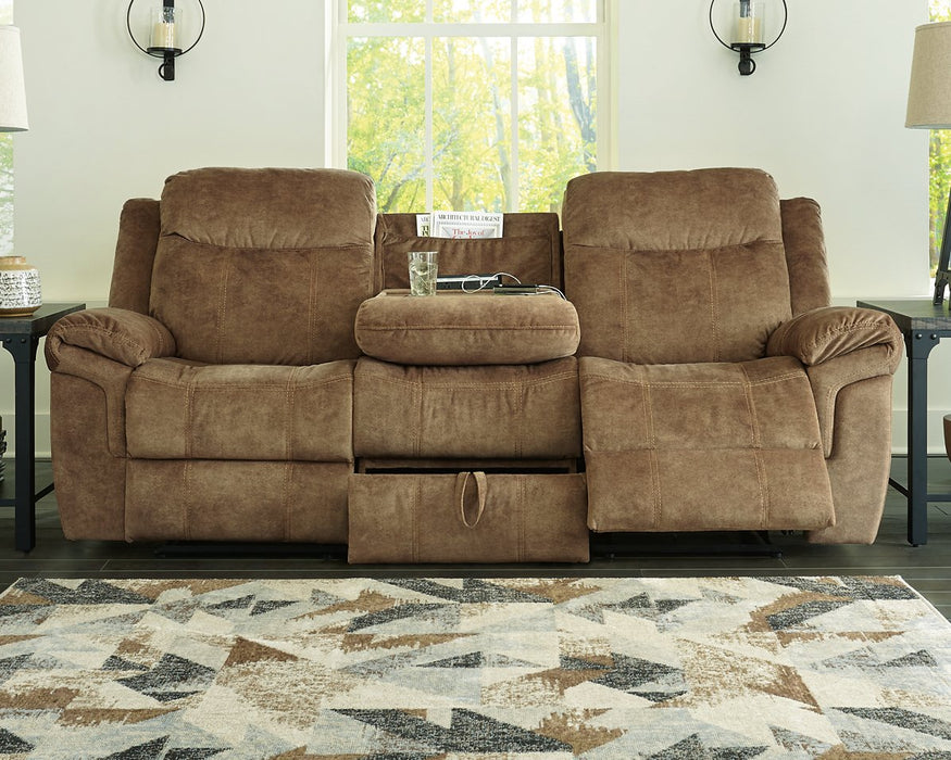 Huddle-Up Reclining Sofa with Drop Down Table - Evans Furniture (CO)