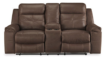 Jesolo Reclining Loveseat with Console - Evans Furniture (CO)