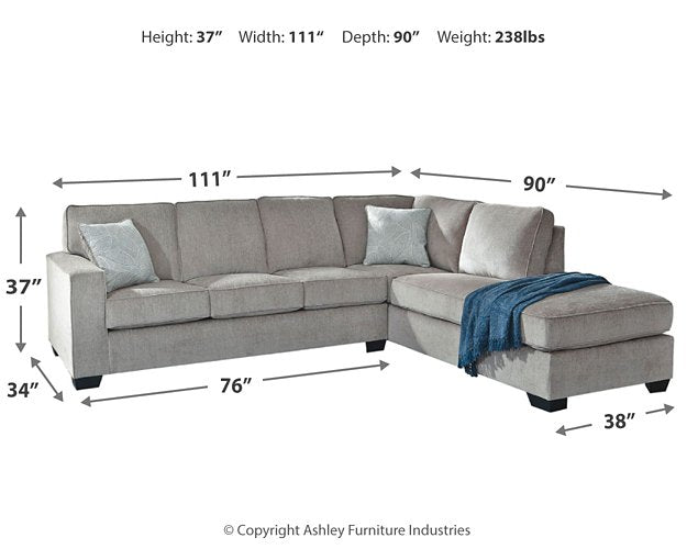 Altari 2-Piece Sectional with Chaise - Evans Furniture (CO)