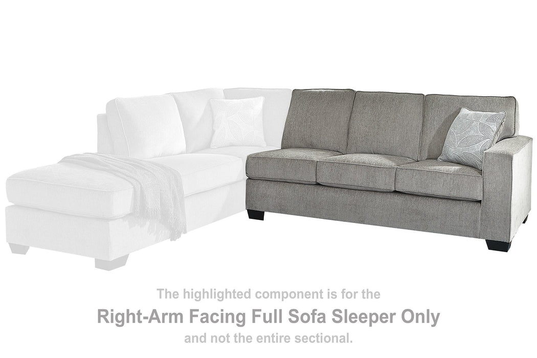 Altari 2-Piece Sleeper Sectional with Chaise - Evans Furniture (CO)