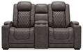 HyllMont Power Reclining Loveseat with Console image