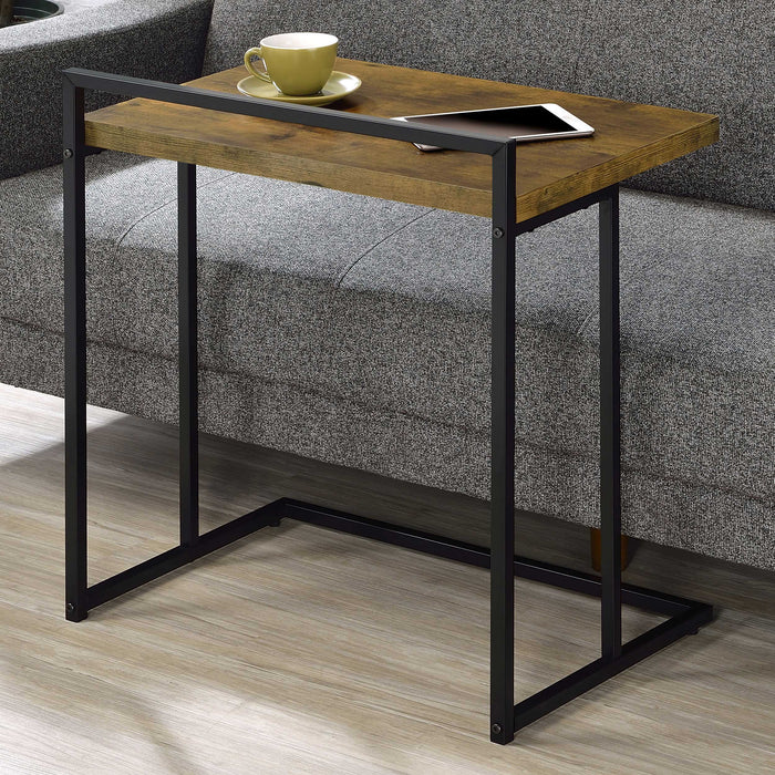 Dani Rectangular Snack Table with Metal Base - Evans Furniture (CO)