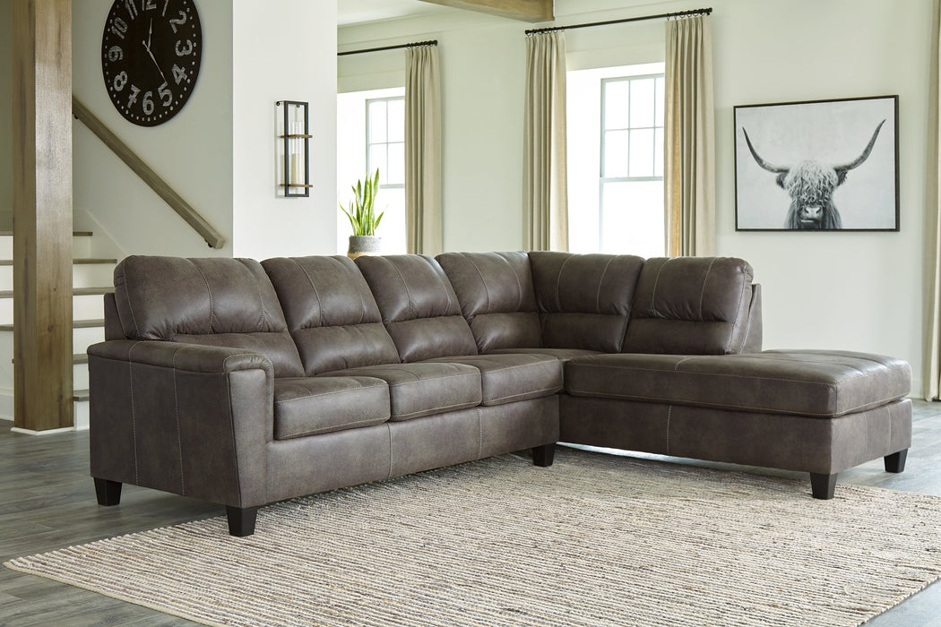 Navi 2-Piece Sectional with Chaise - Evans Furniture (CO)