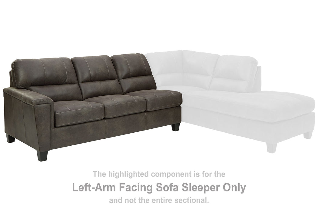 Navi 2-Piece Sleeper Sectional with Chaise - Evans Furniture (CO)