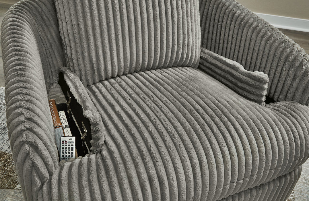 Tie-Breaker Swivel Glider Recliner - Evans Furniture (CO)