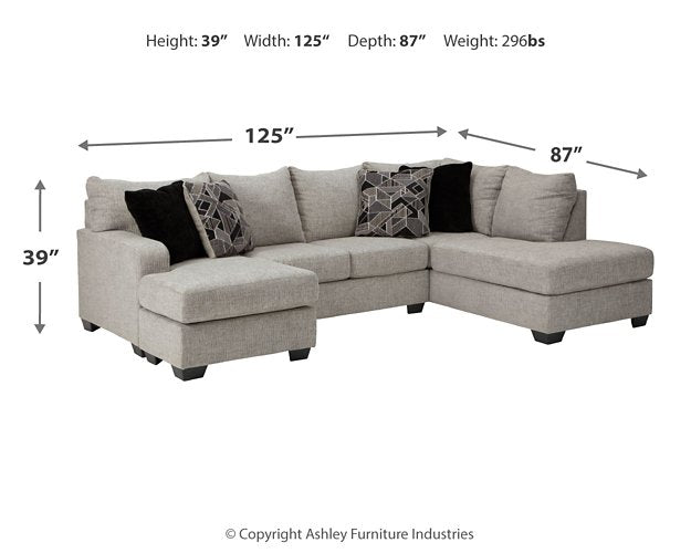 Megginson 2-Piece Sectional with Chaise - Evans Furniture (CO)