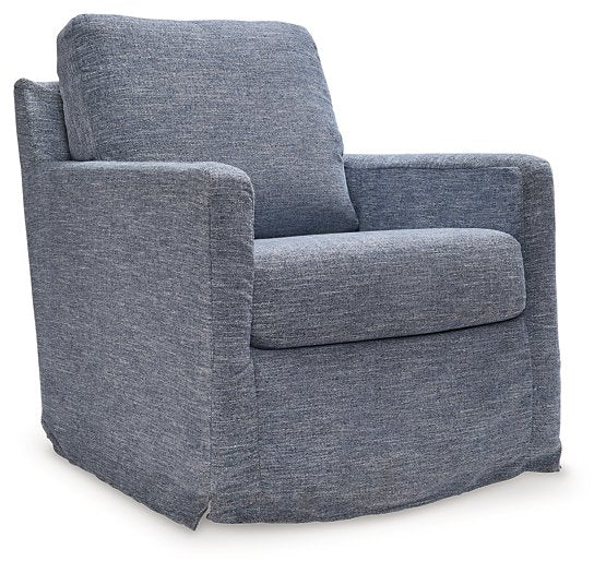 Nenana Next-Gen Nuvella Swivel Glider Accent Chair - Evans Furniture (CO)