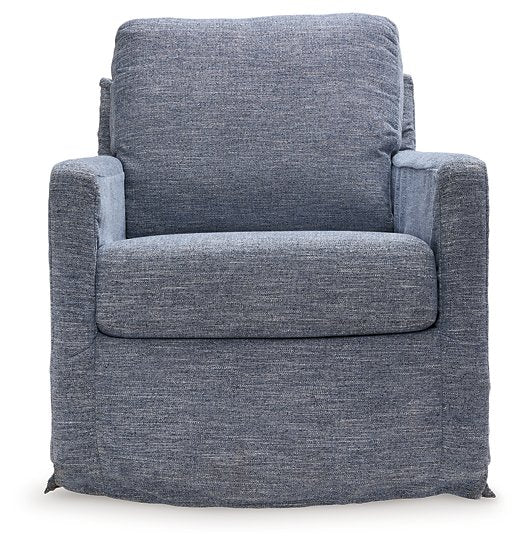 Nenana Next-Gen Nuvella Swivel Glider Accent Chair - Evans Furniture (CO)