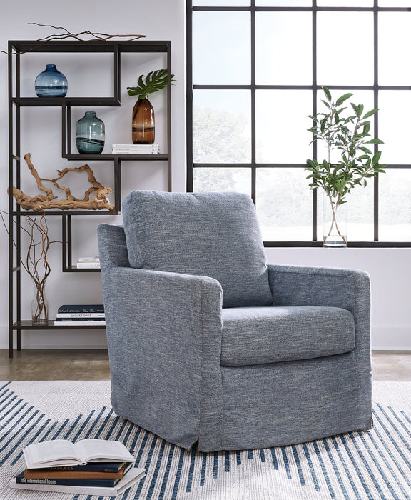 Nenana Next-Gen Nuvella Swivel Glider Accent Chair - Evans Furniture (CO)