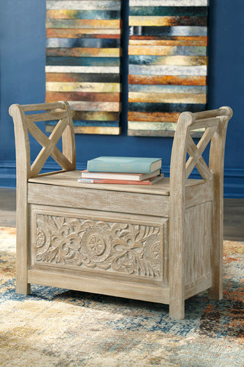 Fossil Ridge Accent Bench - Evans Furniture (CO)