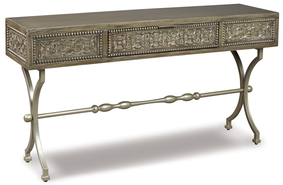 Quinnland Sofa/Console Table - Evans Furniture (CO)