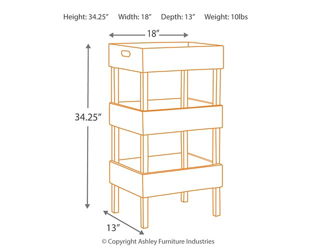 Yulton Storage Shelf - Evans Furniture (CO)