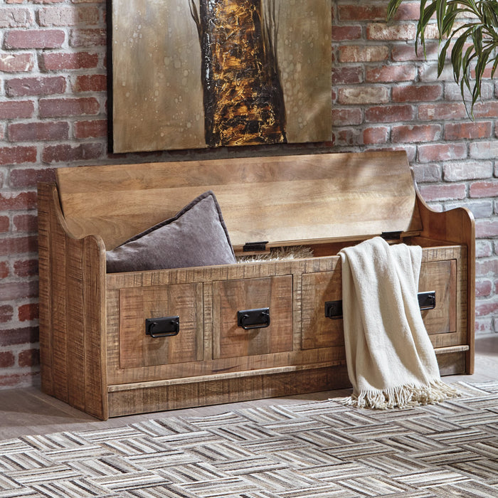 Garrettville Storage Bench - Evans Furniture (CO)