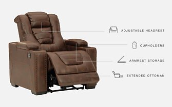 Owner's Box Power Recliner - Evans Furniture (CO)