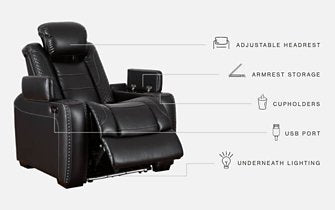 Party Time Power Recliner - Evans Furniture (CO)