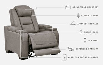 The Man-Den Power Recliner - Evans Furniture (CO)