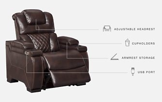 Warnerton Power Recliner - Evans Furniture (CO)