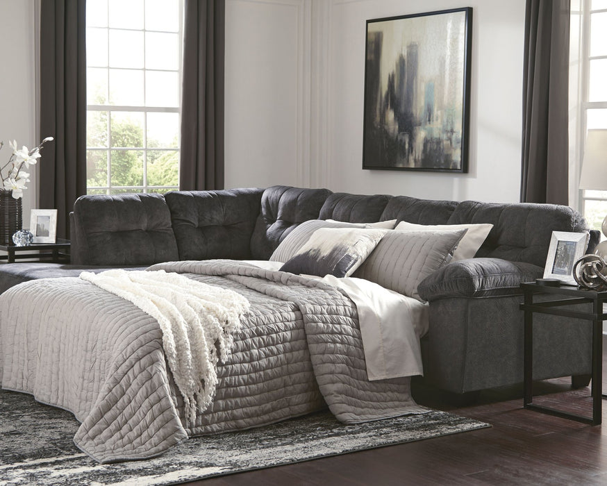 Accrington 2-Piece Sleeper Sectional with Chaise - Evans Furniture (CO)