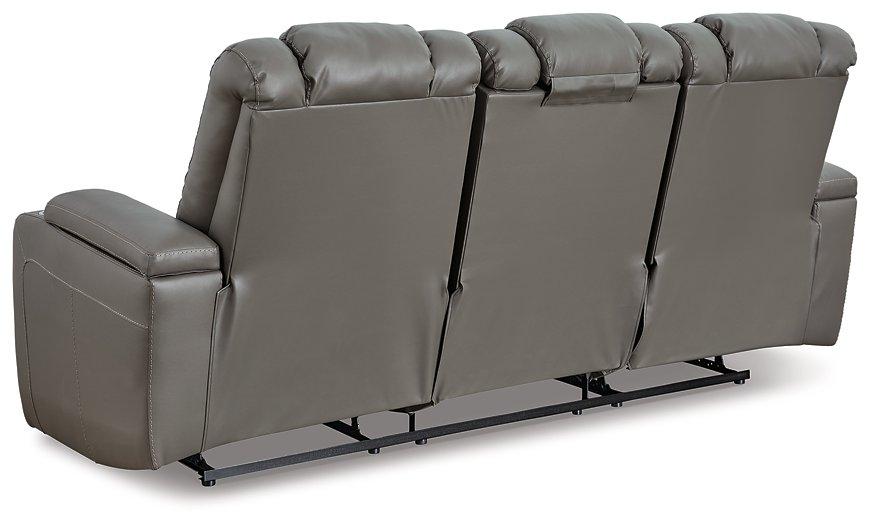 Mancin Reclining Sofa with Drop Down Table