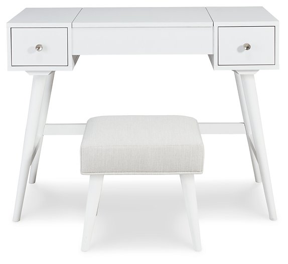 Thadamere Vanity with Stool - Evans Furniture (CO)