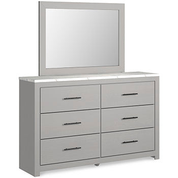 Cottonburg Dresser and Mirror - Evans Furniture (CO)