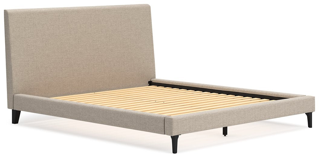 Cielden Upholstered Bed with Roll Slats - Evans Furniture (CO)