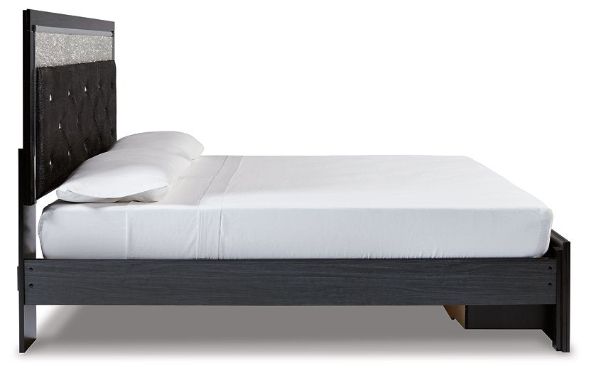 Kaydell Upholstered Panel Storage Bed - Evans Furniture (CO)