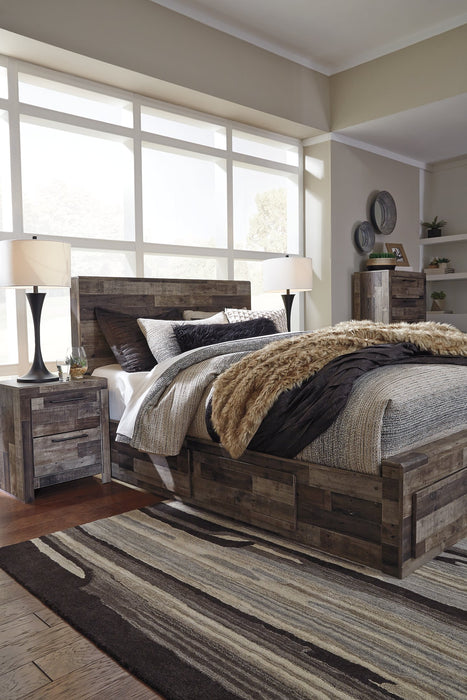 Derekson Bed with 4 Storage Drawers - Evans Furniture (CO)