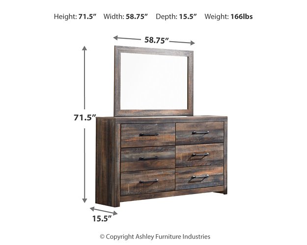 Drystan Dresser and Mirror - Evans Furniture (CO)