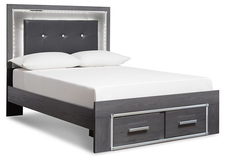 Lodanna Bed with 2 Storage Drawers - Evans Furniture (CO)