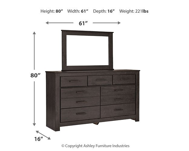 Brinxton Dresser and Mirror - Evans Furniture (CO)