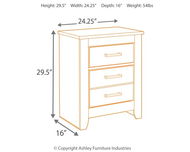 Brinxton Nightstand - Evans Furniture (CO)