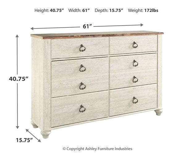 Willowton Dresser - Evans Furniture (CO)