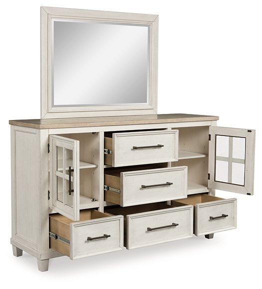 Shaybrock Dresser and Mirror - Evans Furniture (CO)