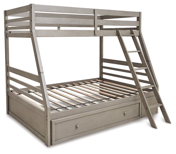 Lettner Youth Bunk Bed with 1 Large Storage Drawer - Evans Furniture (CO)