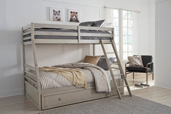 Lettner Youth Bunk Bed with 1 Large Storage Drawer - Evans Furniture (CO)