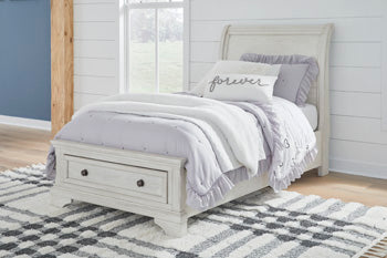 Robbinsdale Sleigh Storage Bed - Evans Furniture (CO)