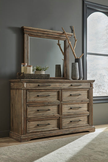 Markenburg Dresser and Mirror - Evans Furniture (CO)