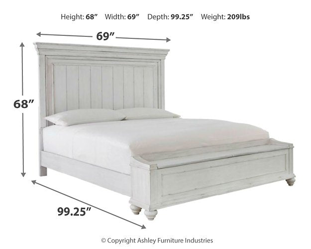 Kanwyn Bed with Storage Bench - Evans Furniture (CO)