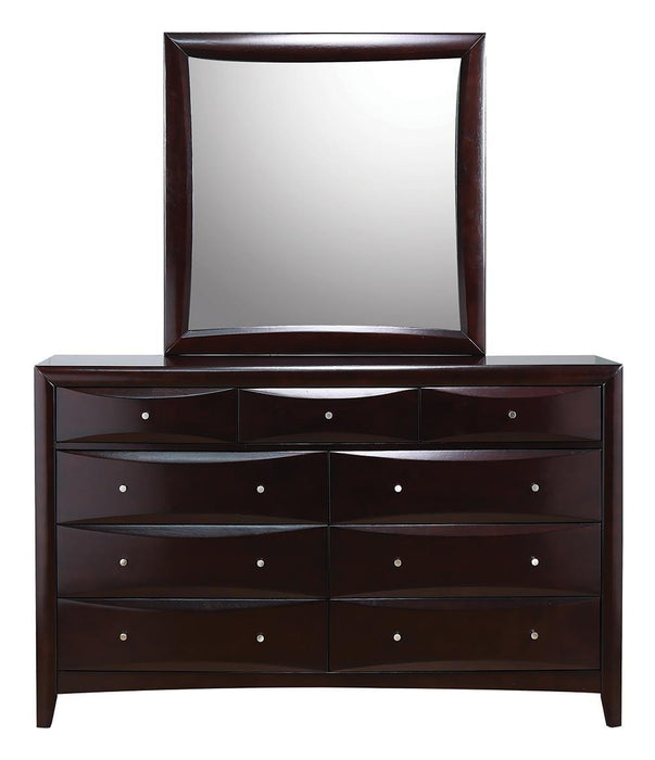 Phoenix 9-drawer Dresser Deep Cappuccino - Evans Furniture (CO)