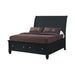 Sandy Beach Eastern King Storage Sleigh Bed Black - Evans Furniture (CO)