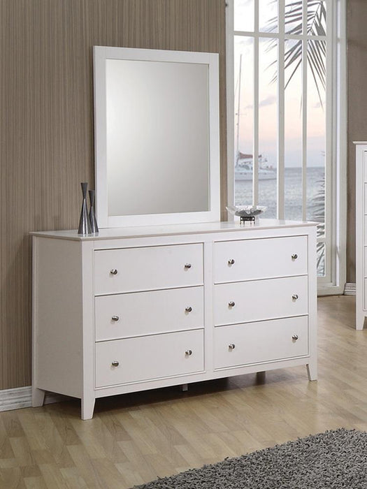 Selena 6-drawer Dresser Cream White - Evans Furniture (CO)