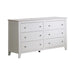 Selena 6-drawer Dresser Cream White - Evans Furniture (CO)