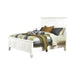 Sandy Beach Queen Panel Bed with High Headboard Cream White - Evans Furniture (CO)