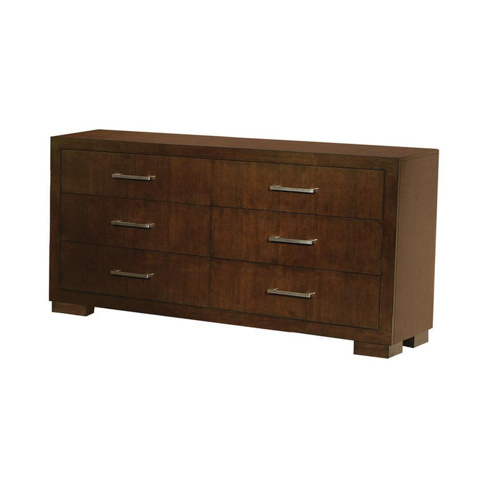Jessica 6-drawer Dresser Cappuccino - Evans Furniture (CO)