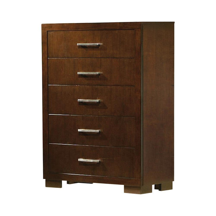 Jessica 5-drawer Chest Cappuccino - Evans Furniture (CO)