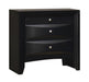 Briana Rectangular 2-drawer Nightstand Black - Evans Furniture (CO)