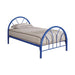 Marjorie Twin Platform Bed Blue - Evans Furniture (CO)